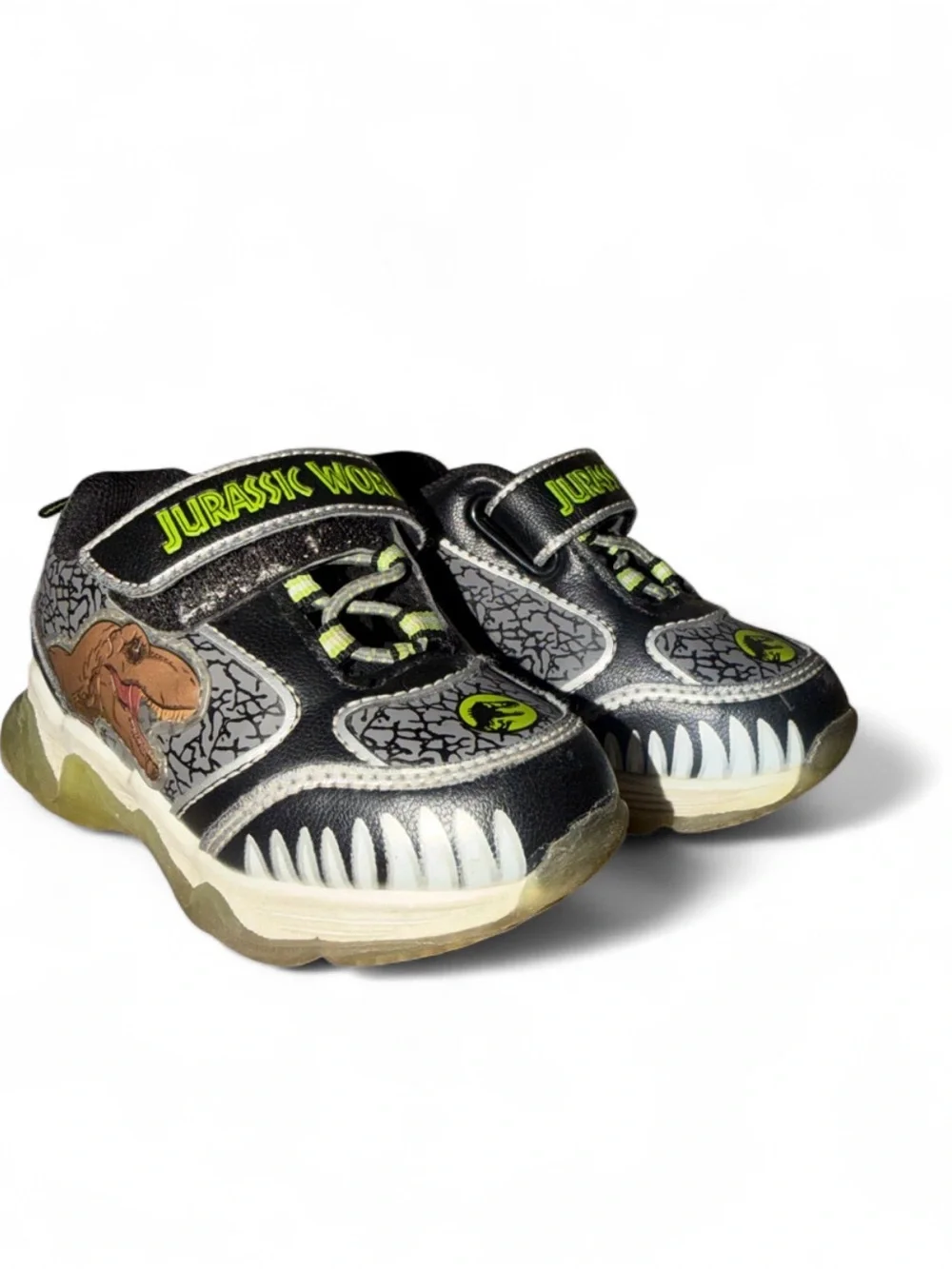Jurassic World light up toddler sneakers size 7